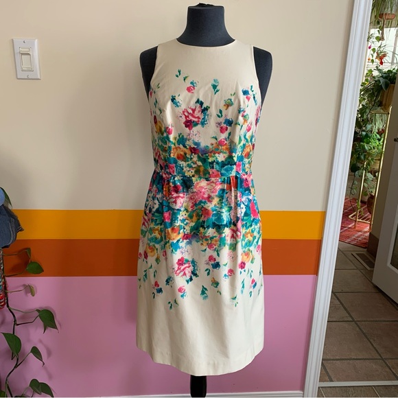 Anthropologie Maeve Tea Garden Floral Sheath Dress - Picture 4 of 10